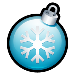 Christmas ball blue