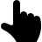 Pointing Up black