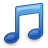 Music Note Blue