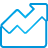 Chart Area Up blue