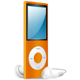 iPod Nano orange on