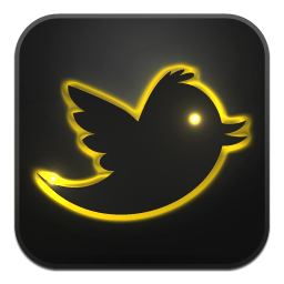 Twitter neon glow