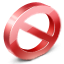 3D Banned Sign