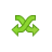 Arrow cross down