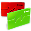 Red And Green 3D Charts