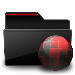 Folder Web black red