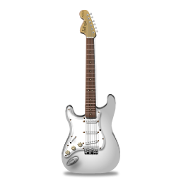 Stratocastor Guitar White