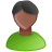 User male black green black