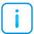 Information Button blue