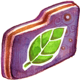 Leafie Violet Folder