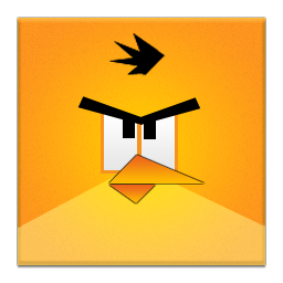 Yellow Angry Bird Frameless