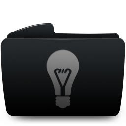 Folder black idea