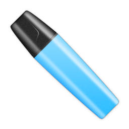 Marker Stabilo Blue Shut