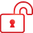 Lock Unlock red