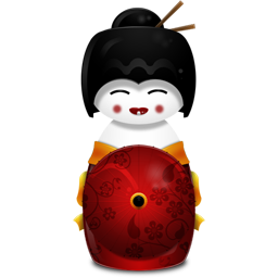 Geisha japan red