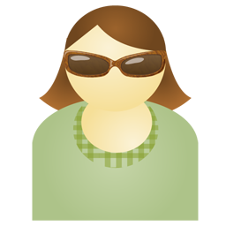Sunglass woman green