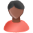 User male black red