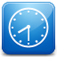Clock blue