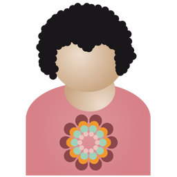 Afro man flower
