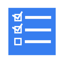 Tasks blue