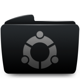Folder black ubuntu