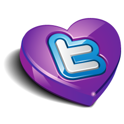 Twitter purple heart
