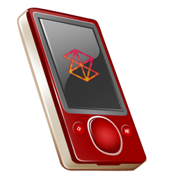 Zune 80gb on rouge