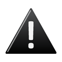 warning black