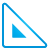 Ruler Triangle blue