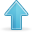 Blue arrow up