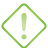 Exclamation Diamond green