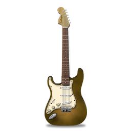 Stratocaster guitar orange bright