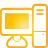 Computer yellow