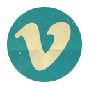 Retro Vimeo Rounded