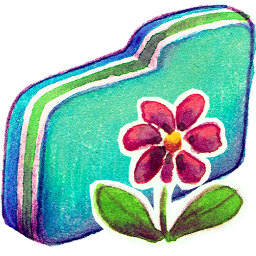 Flower Green Folder
