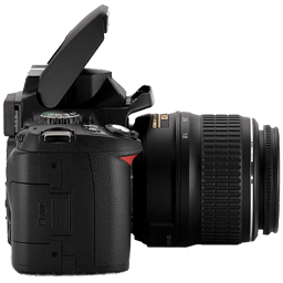 Nikon D40 side