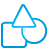Shapes blue