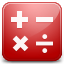 Calculator red