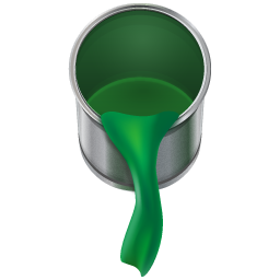Green Paint Can