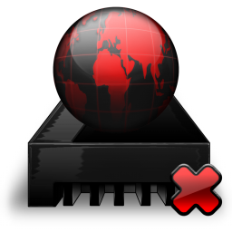 Network Drive Off black red