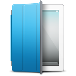 iPad 2 White blue cover