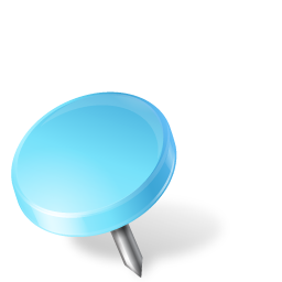 Map Marker Drawing Pin Left Azure