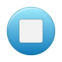 button blue stop