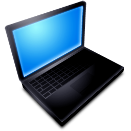 Mac Book Black (On)