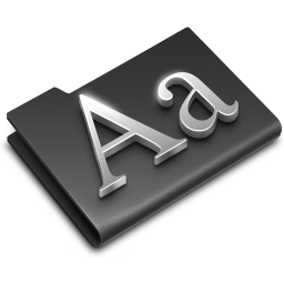 Fonts Black