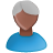 User male black blue grey