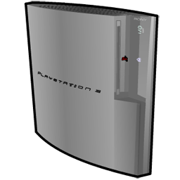 Playstation 3 silver standing