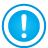 Exclamation Circle Frame blue