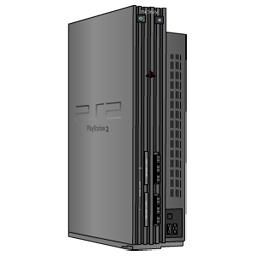 Playstation 2 silver standing
