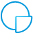 Chart Pie blue